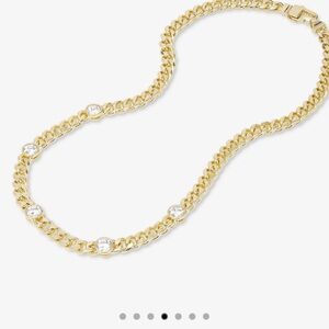 Melinda Maria Julian 5 Diamond (simulated) Necklace